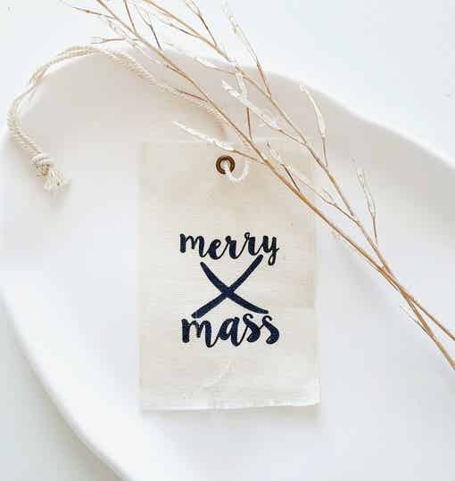 Label x-mas - 2 stuks