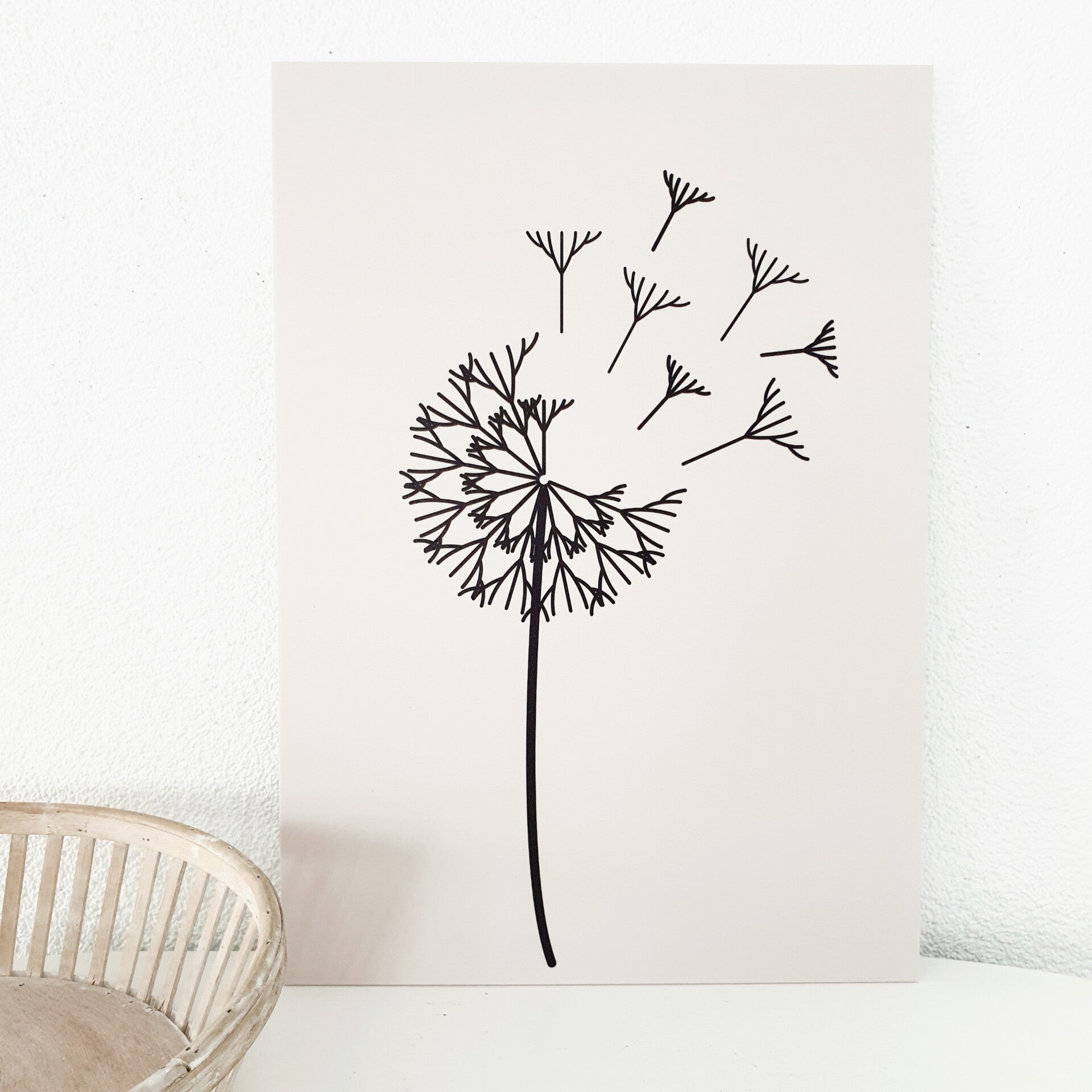 Forex poster paardebloem A3 zand