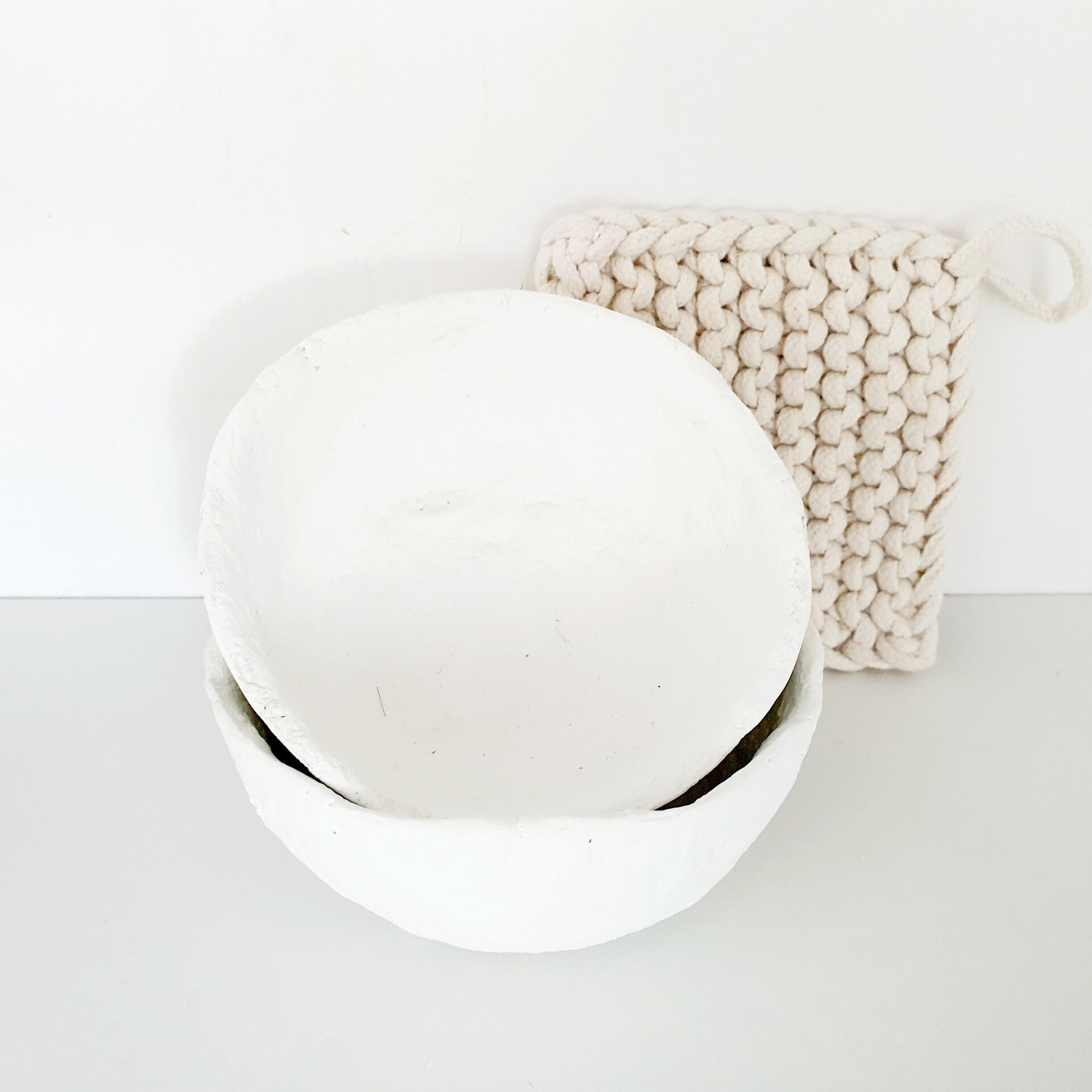 Papier-maché kom Lot