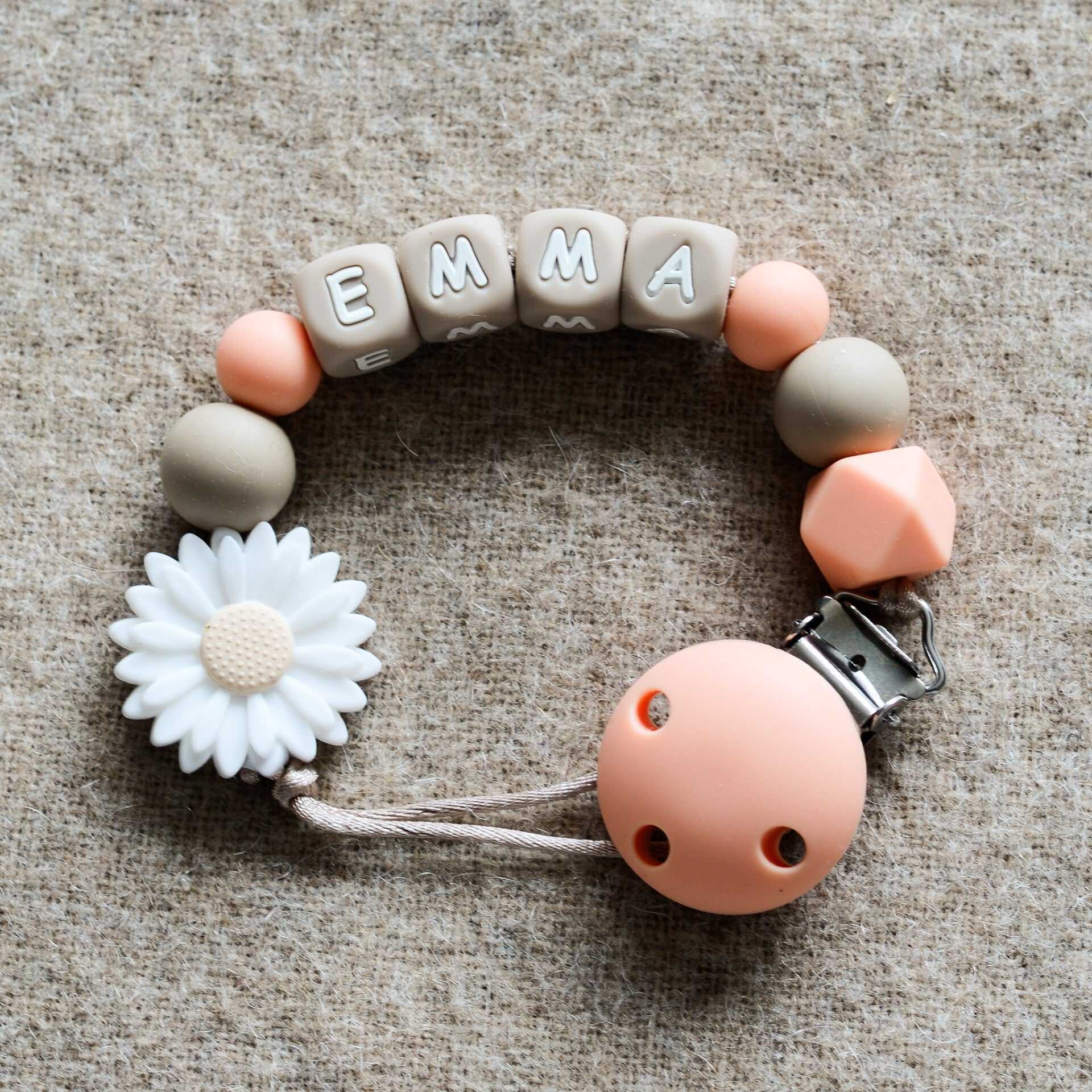 Speenkoord met naam - Cantaloupe