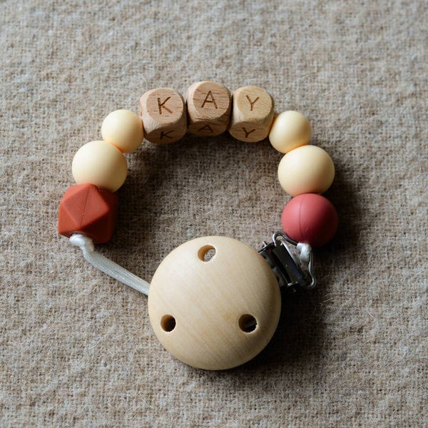 Speenkoord met naam - Roest