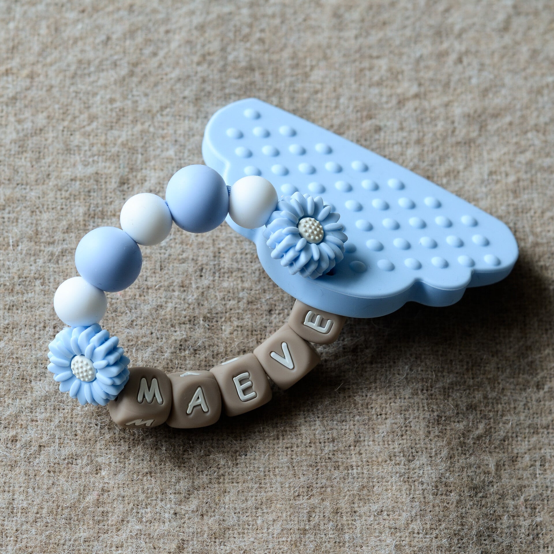 Bijtring lichtblauw - Wolk