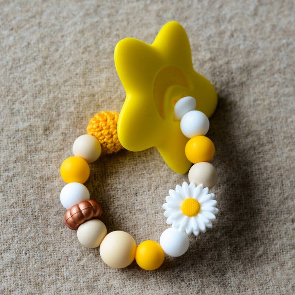 Bijtring geel - Ster