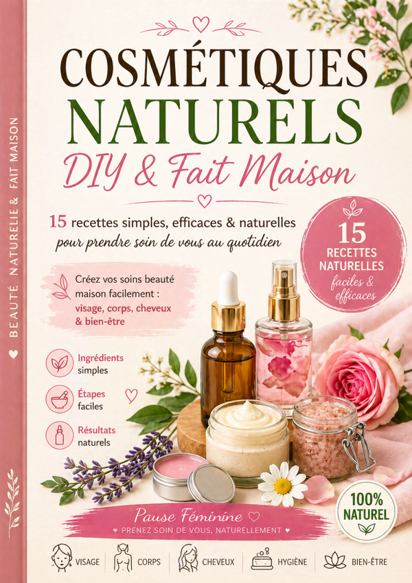 Cosmétiques Naturels DIY – 15 Recettes Faciles & Efficaces (Ebook PDF)