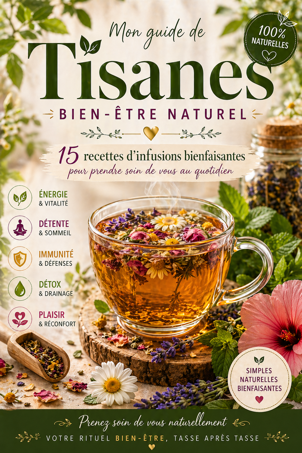 Tisanes & Infusions Naturelles – 15 Recettes Bien-Être (Ebook PDF)