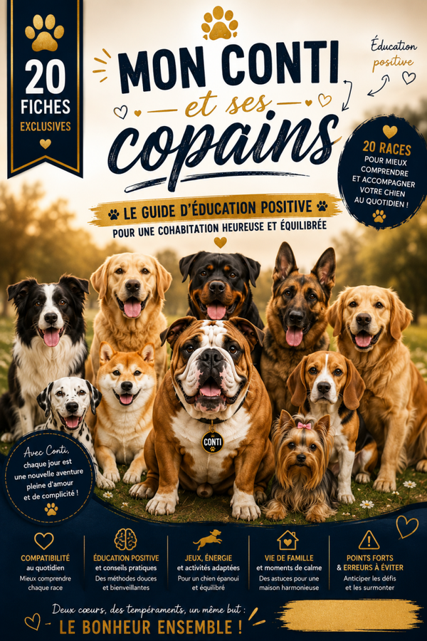 Mon Conti & ses Copains – 20 fiches pour comprendre la cohabitation entre chiens