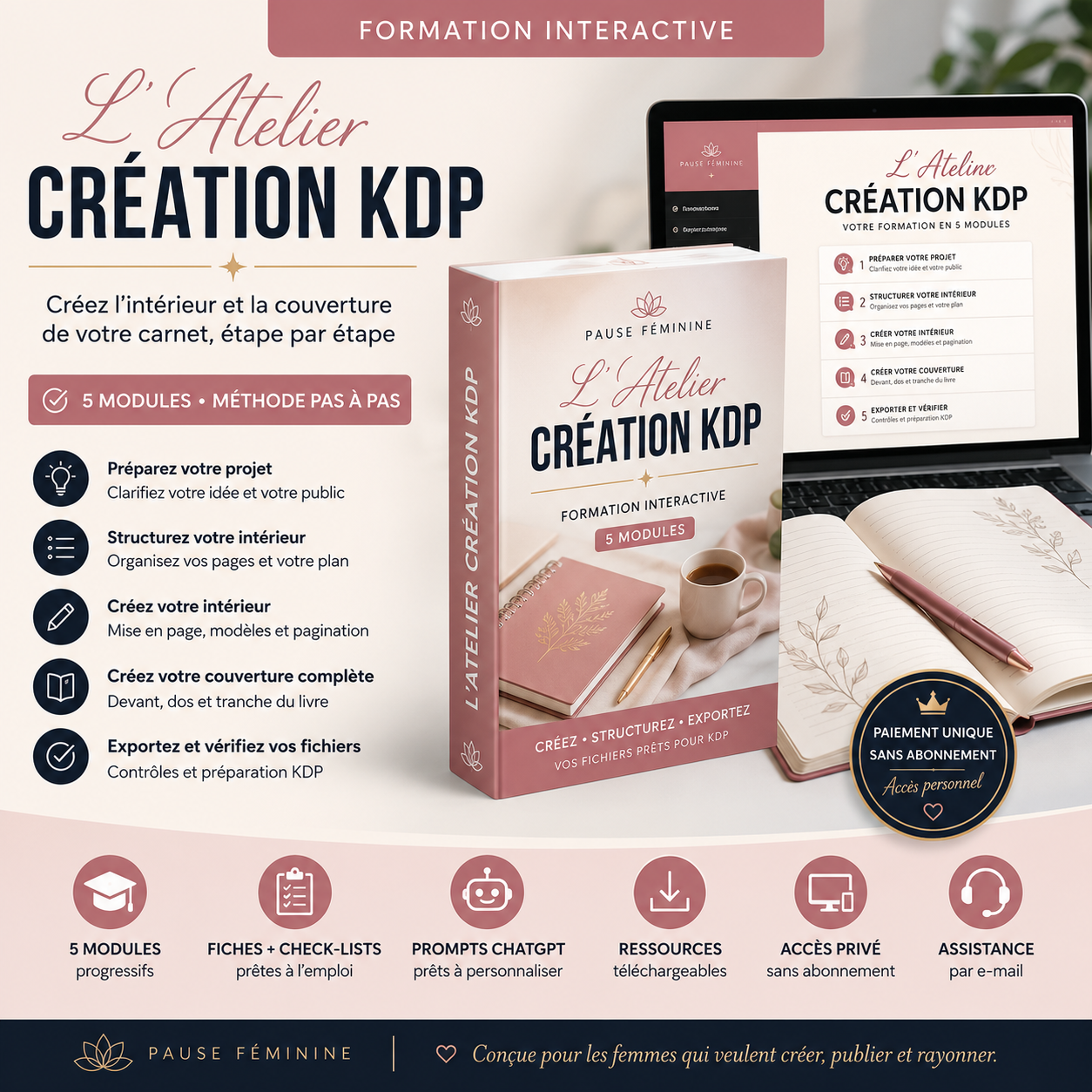 Atelier Création KDP – Créer son intérieur et sa couverture