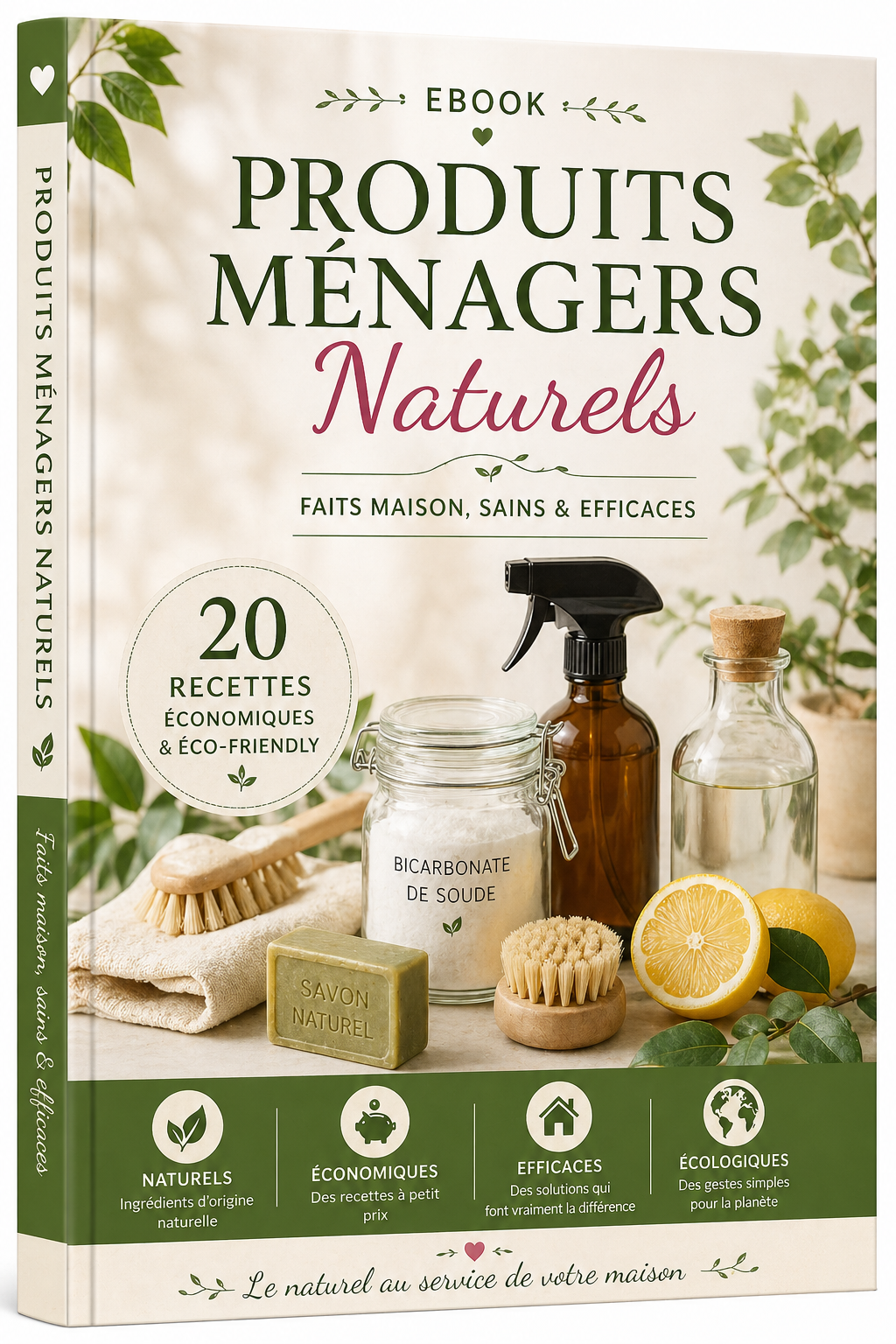 Produits Ménagers Naturels – 20 Recettes Maison Simples & Efficaces (PDF)