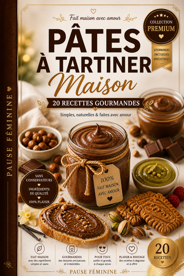 Pâtes à tartiner maison – 20 recettes faciles et gourmandes (ebook PDF)