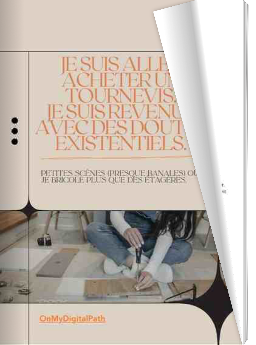 Je suis allée acheter un tournevis. Je suis revenue avec des doutes existentiels.