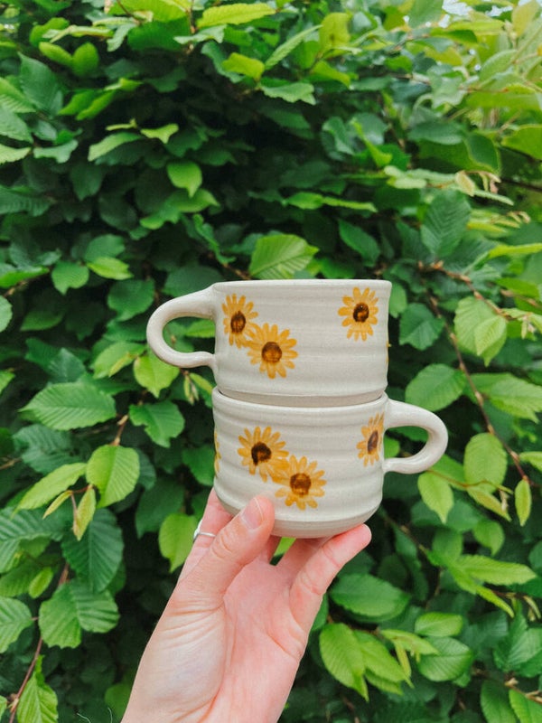 zonnebloem oor-kopje