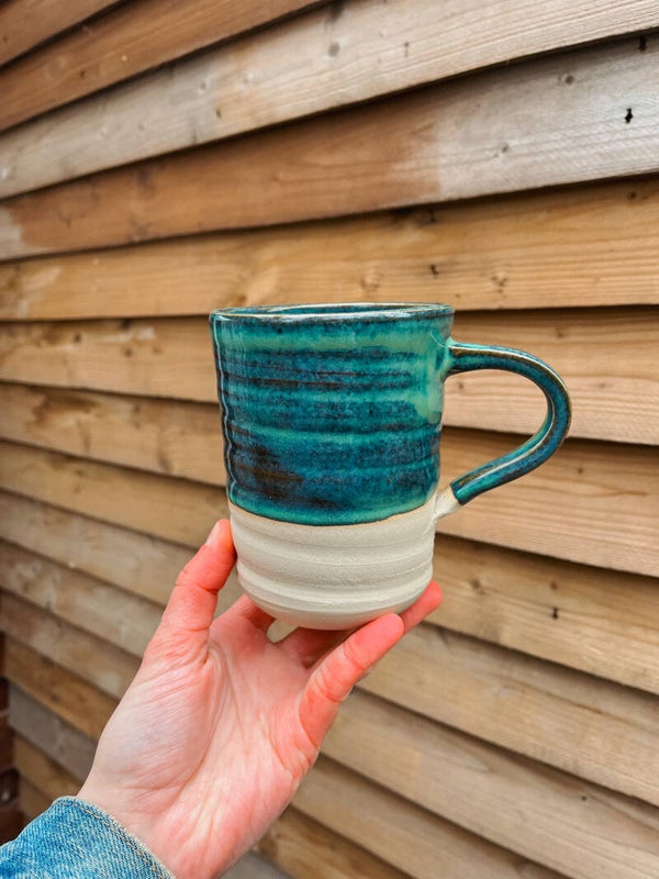 oor-kopje groot blauw