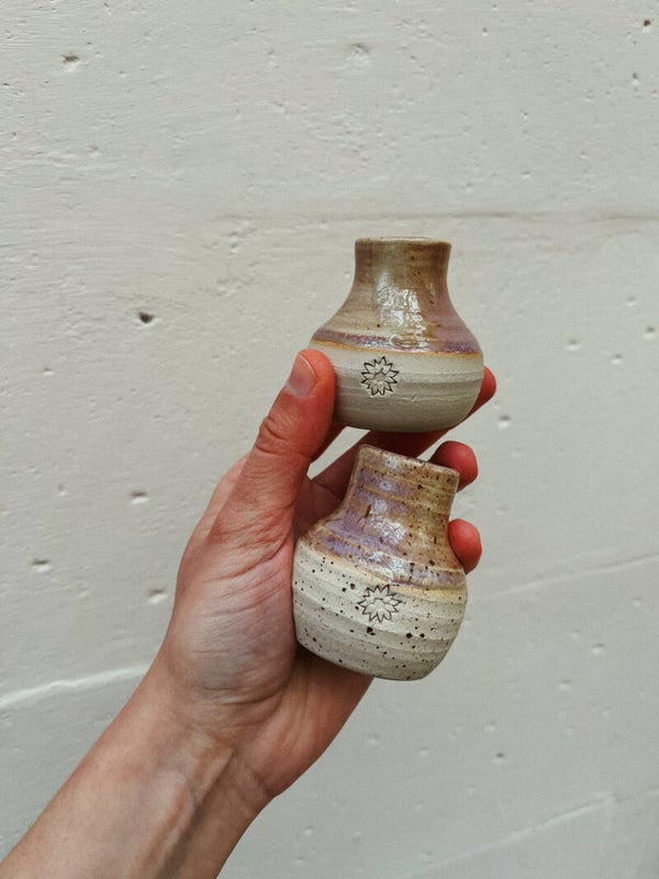 mini vaasje creamy paars