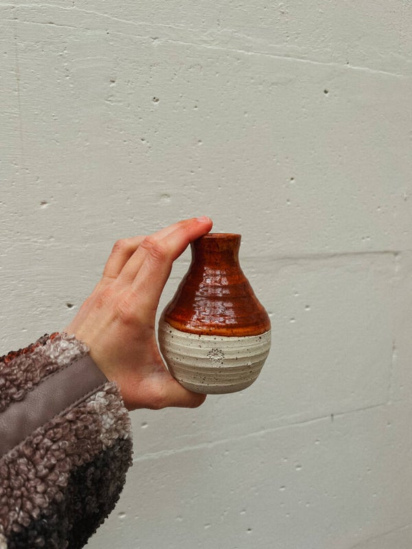 Vrolijk Vaasje - spikkel rood