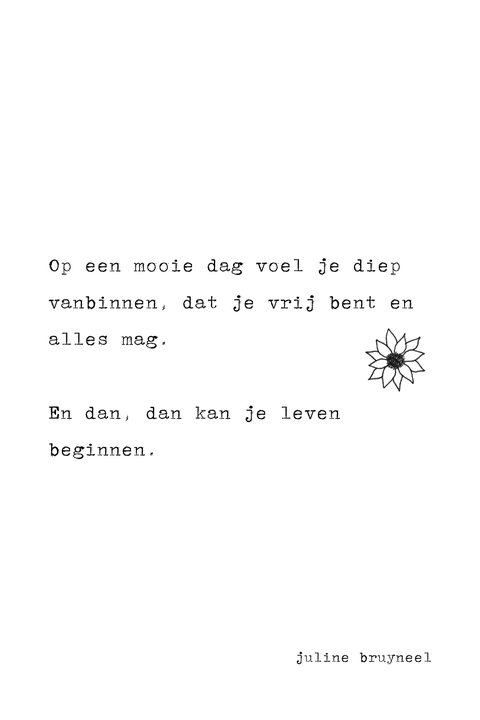 A6 kaart - mooie dag