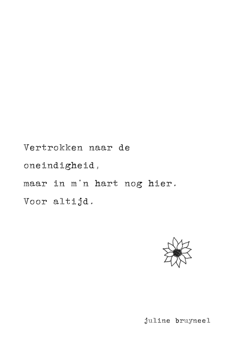 A6 kaart - oneindigheid