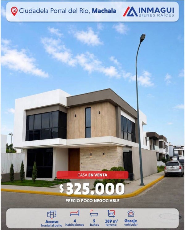 En Venta: Amplia casa en la Ciudadela Portal del Río