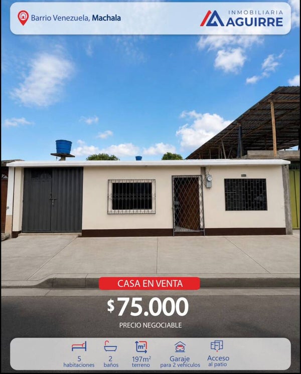 Casa en Venta: Barrio Venezuela