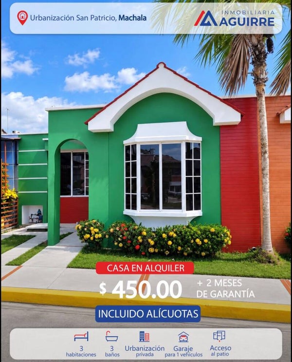 Casa en Alquiler: Urbanización San Patricio