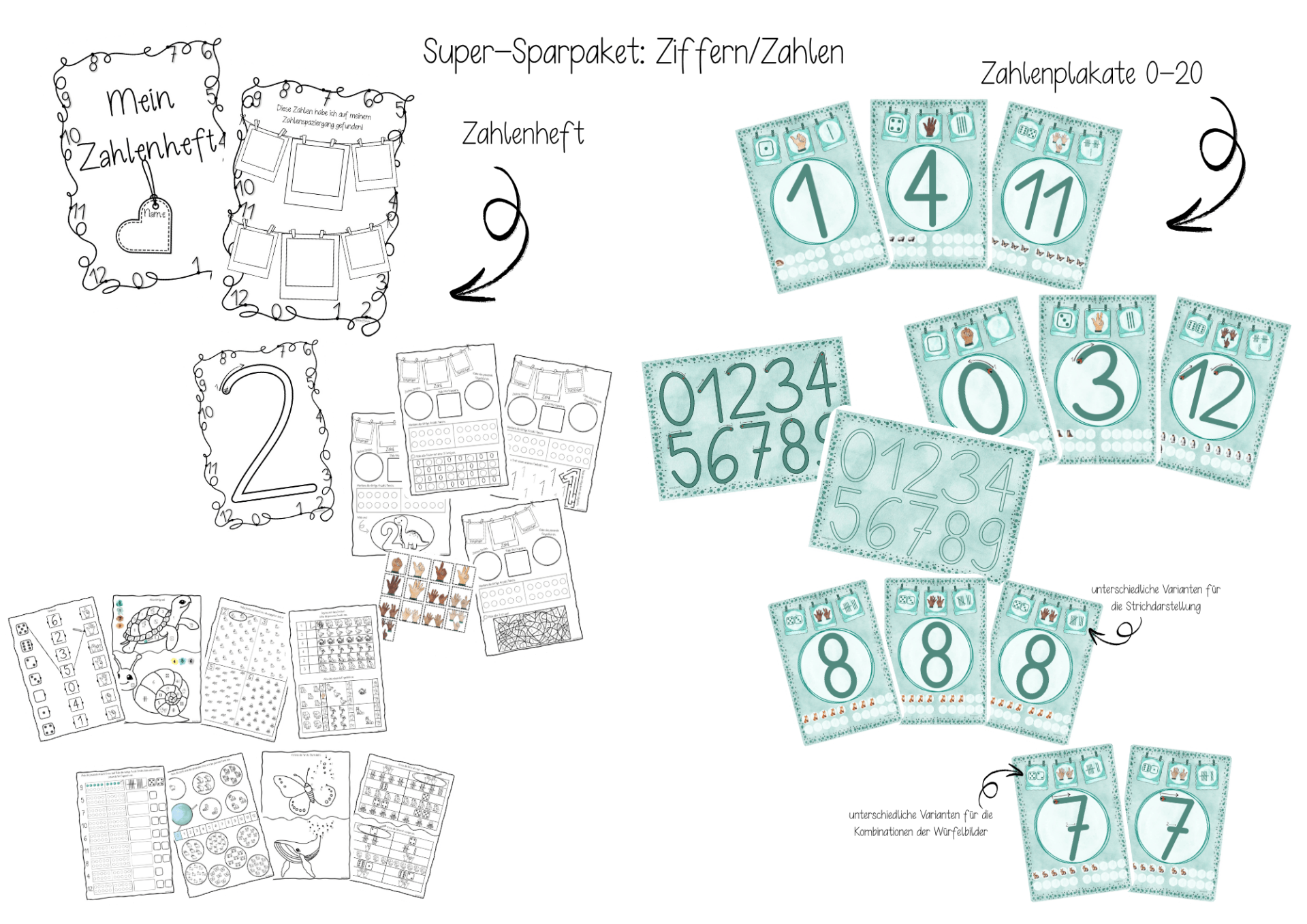 Supersparpaket mint - Ziffern/Zahlen