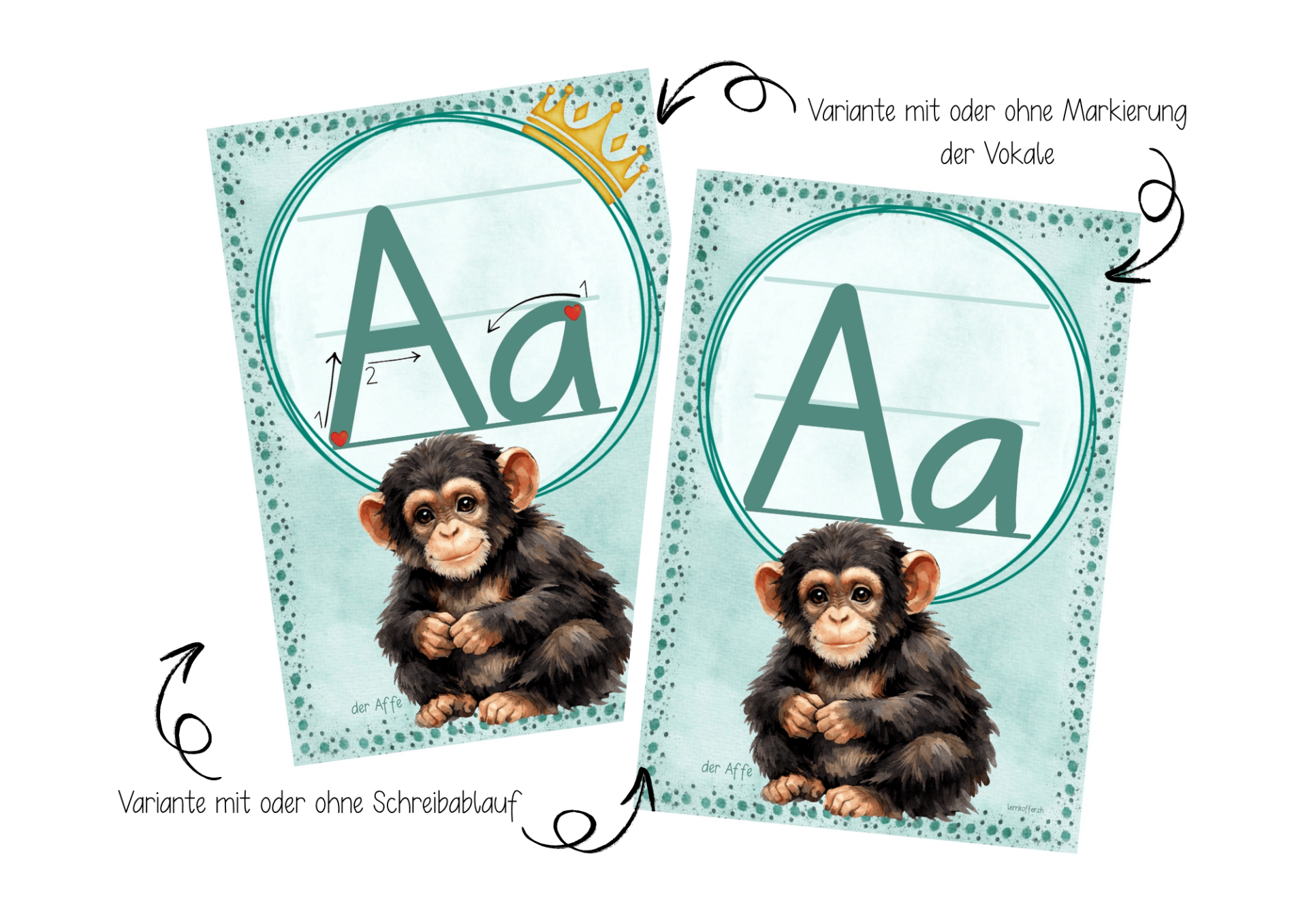 Buchstabenplakate mint