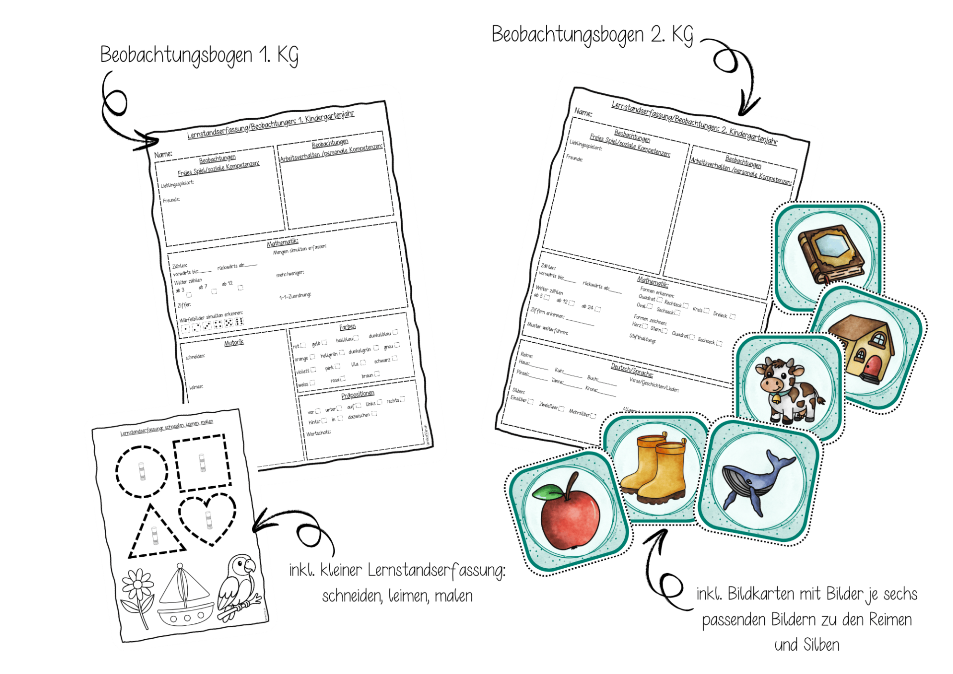 Beobachtungsbogen 1. KG und 2. KG