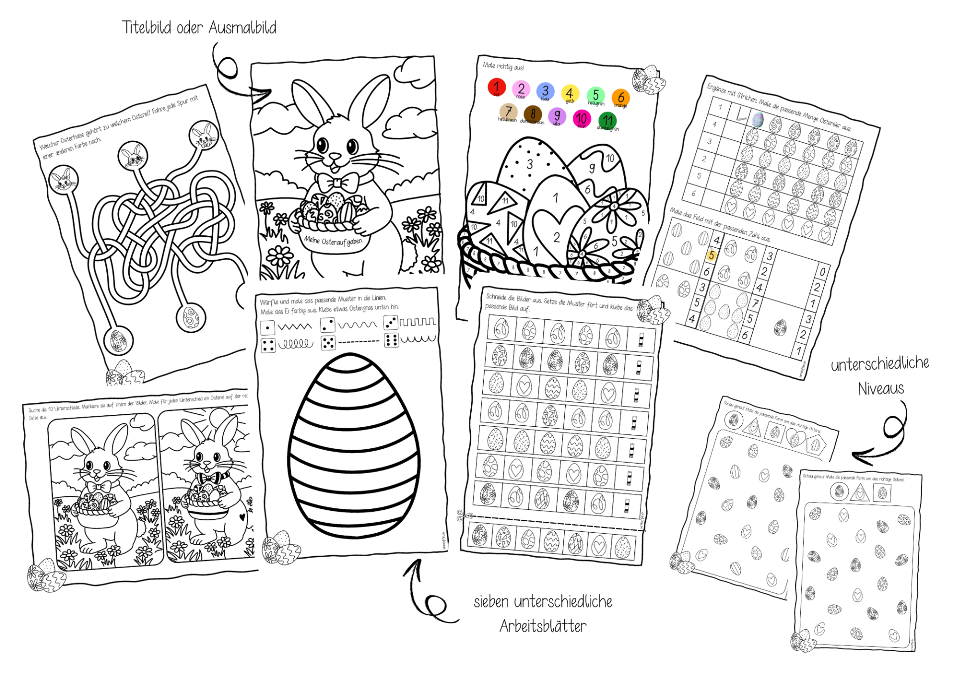 Arbeitsblätter - Ostern