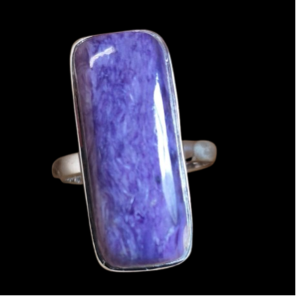 Bague charoite argent taille