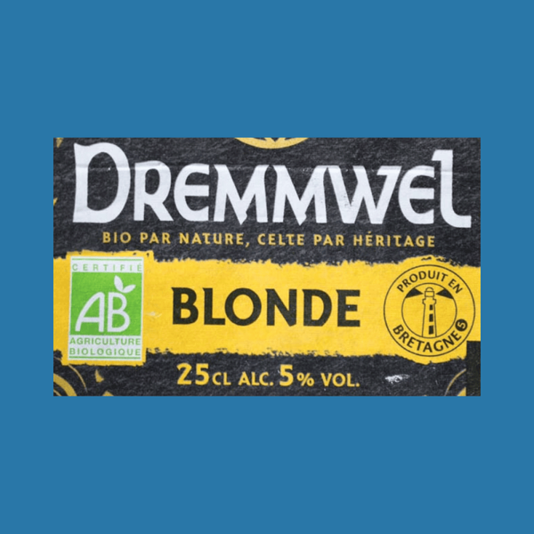 Bière Dremmwel blonde BIO  (25 cl)