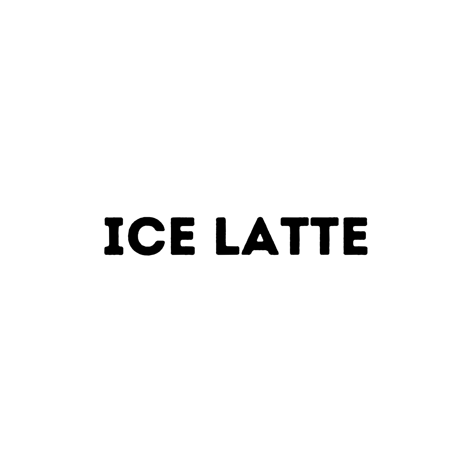 Iced latte