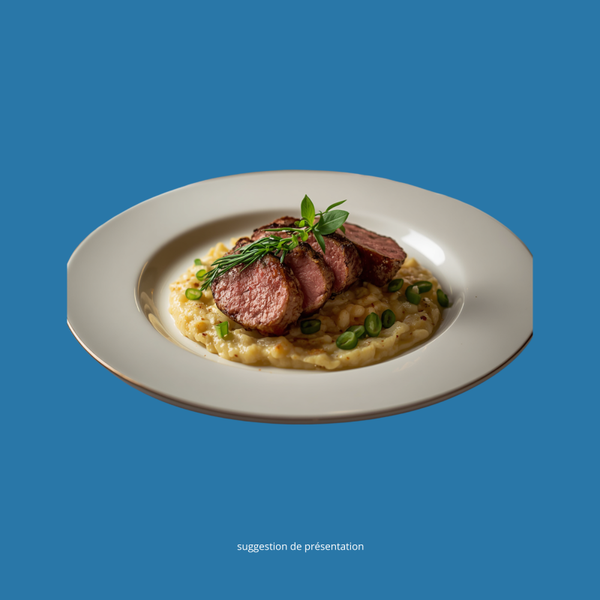 Magret de canard risotto