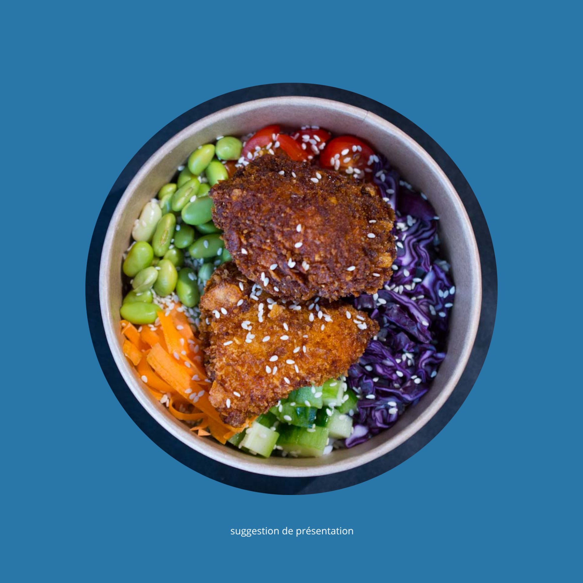 Poké Bowl tenders poulet ou tenders poulet piquant