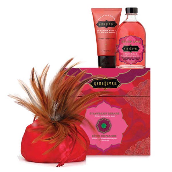 KamaSutra Treasure Trove Strawberry Massageset