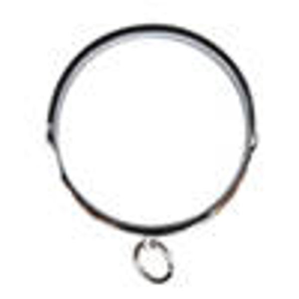 Halsband met ronde ring - zilver