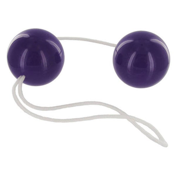 Paarse vagina- en anusballetjes