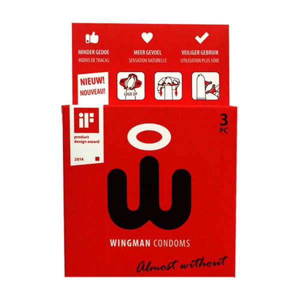 Wingman Condooms 3 Stuks - Tijdelijk niet leverbaar-