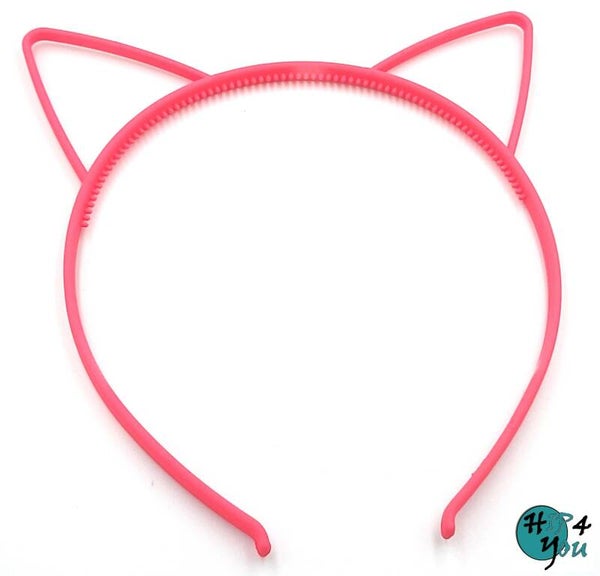 Haarmode: Diadeem kattenoortjes roos