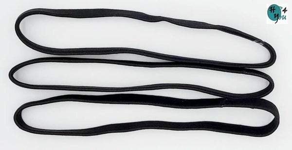 Haarmode: Haarelastiek zwart om te sporten