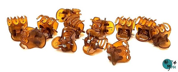 Haarmode: Haarklemmetjes 1,5cm bruin