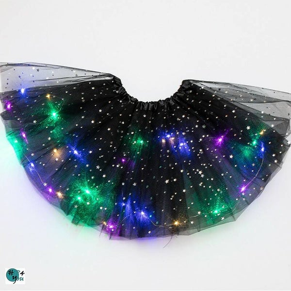 Magische LED Tutu "Zwart"