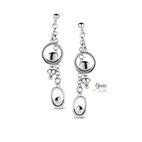 Gento #Young# tieneroorbellen: Egale afhangende oorstekers