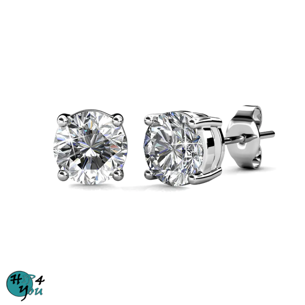 Mary oorbellen - Zilver en kristal