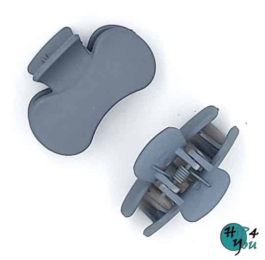 Haarmode: Haarklem grijs