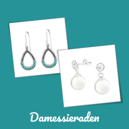 Oorbellen voor dames in 925sterlingzilver, ook verkrijgbaar met kristallen. Ontdek de oorstekers en creolen