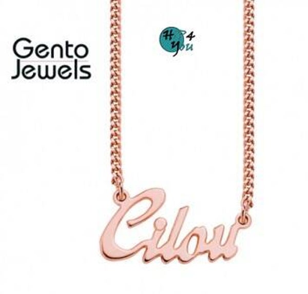 Naamketting Forcat mini rosé