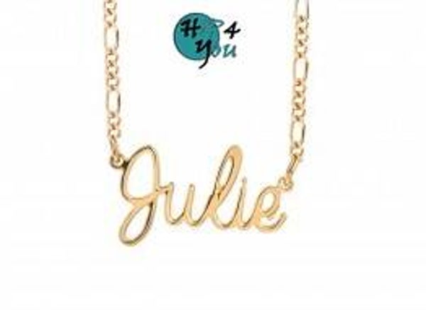 Naamketting Figaro "type2" Verguld Rosé