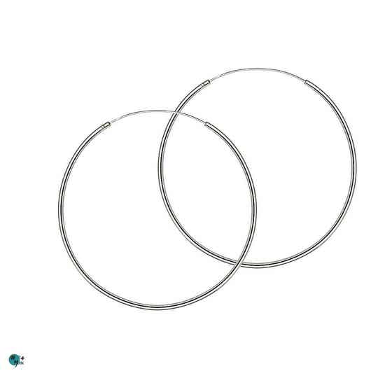 Zilveren Hoop 50mm 2mm