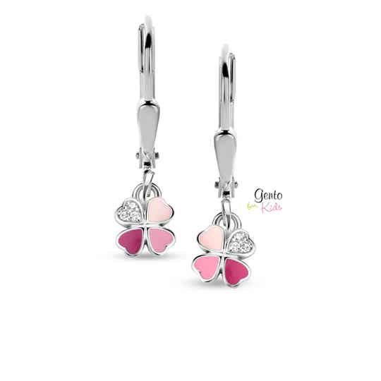 Gento For Kids kinderoorbellen: Gekleurd klavertje vier