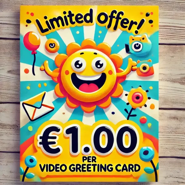Korting! Video-groet voor maar €1!
