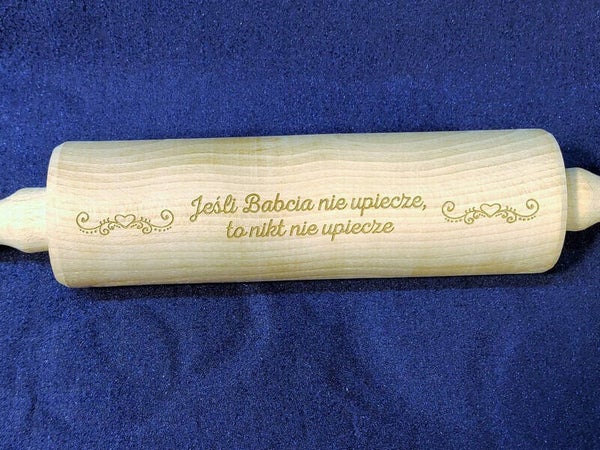 WAŁEK DO CIASTA na Dzień Babci / Dziadka z grawerem